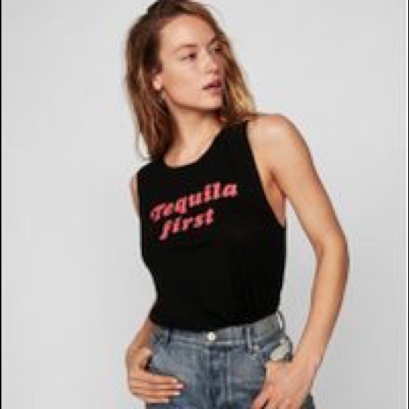 Express Tops - Express tequila first muscle tank E5